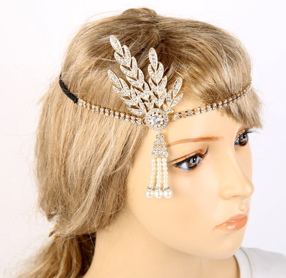 Pearl necklace tiara