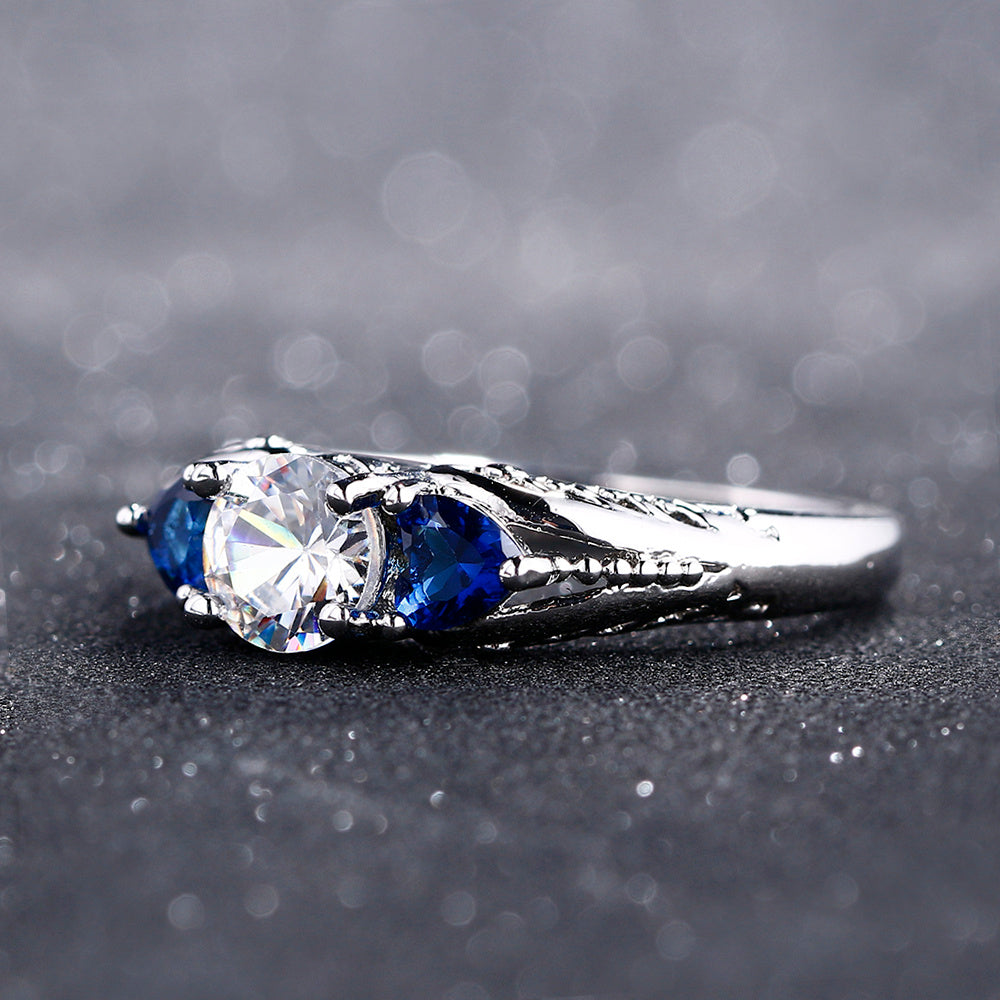 Sapphire engagement ring