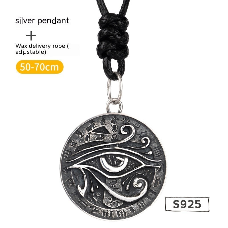 Tears Of The Nile Horus Eyes Silver Necklace