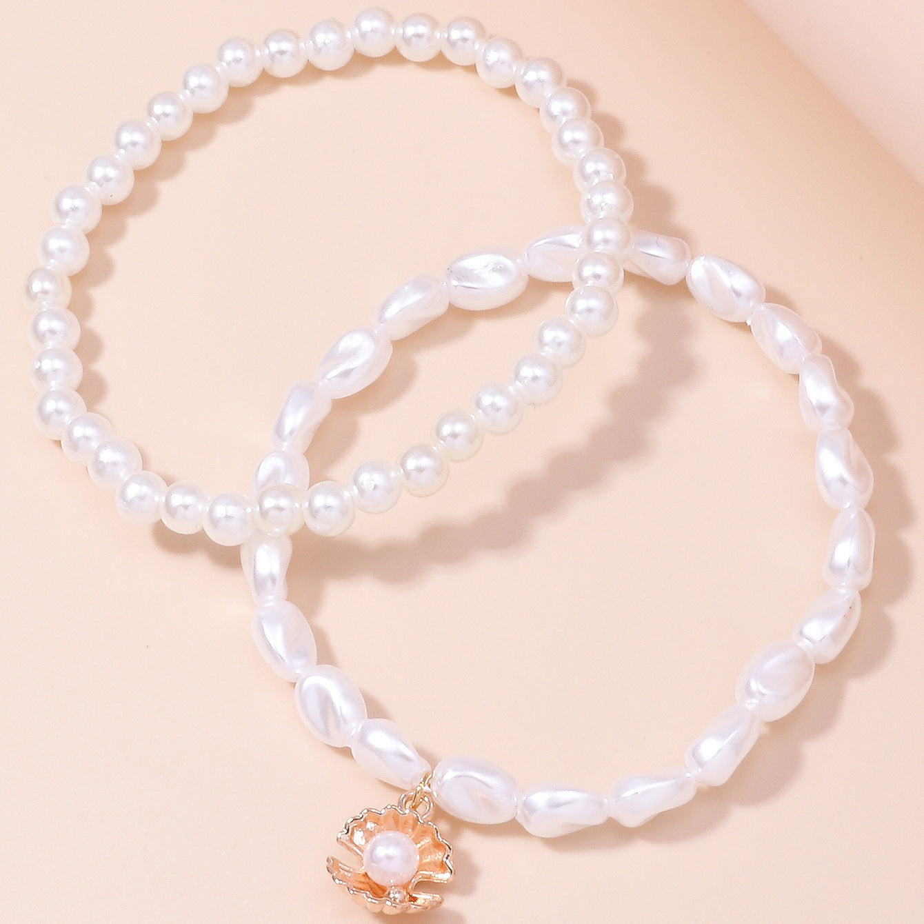 Jewelry Light Luxury High-grade Decorated Pearls Shell Anklet