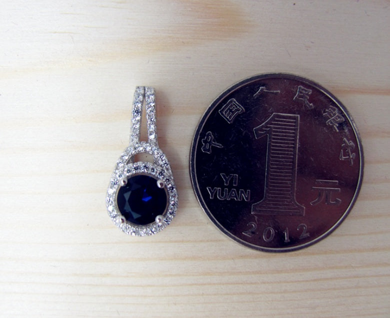 Sapphire crystal pendant