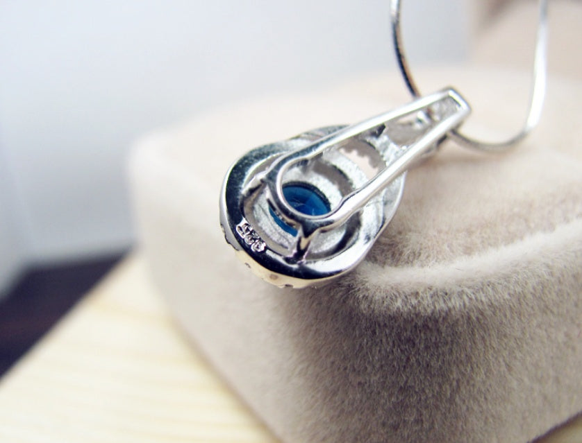 Sapphire crystal pendant