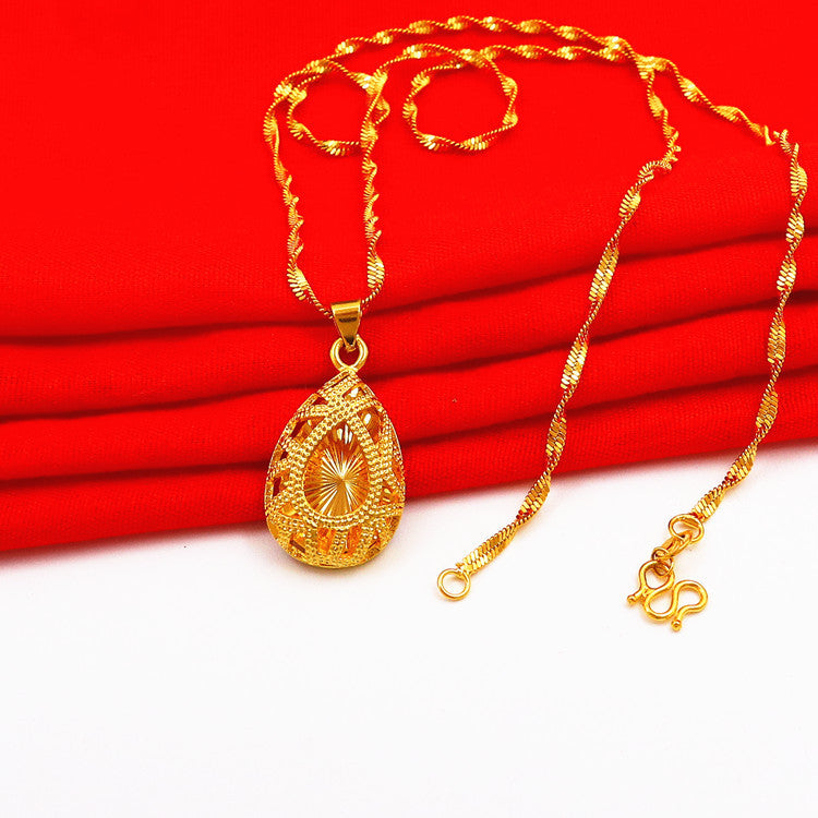 24k Gold Women's Necklace With Gold Plating