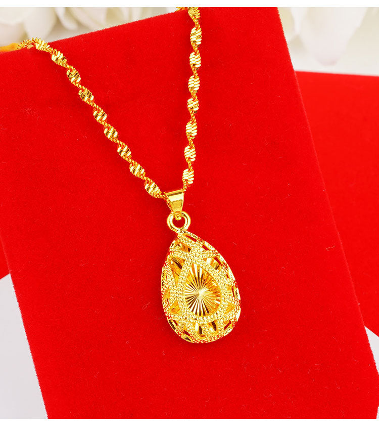 24k Gold Women's Necklace With Gold Plating