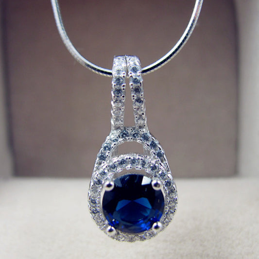 Sapphire crystal pendant