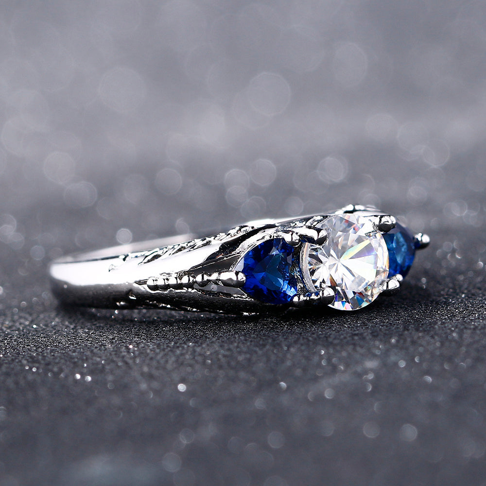 Sapphire engagement ring