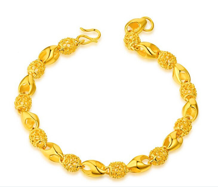 Gold-plated brass bracelet