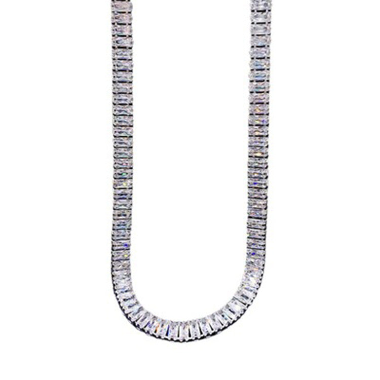 Women's European And American Luxury Jewelry Full Diamond Necklace