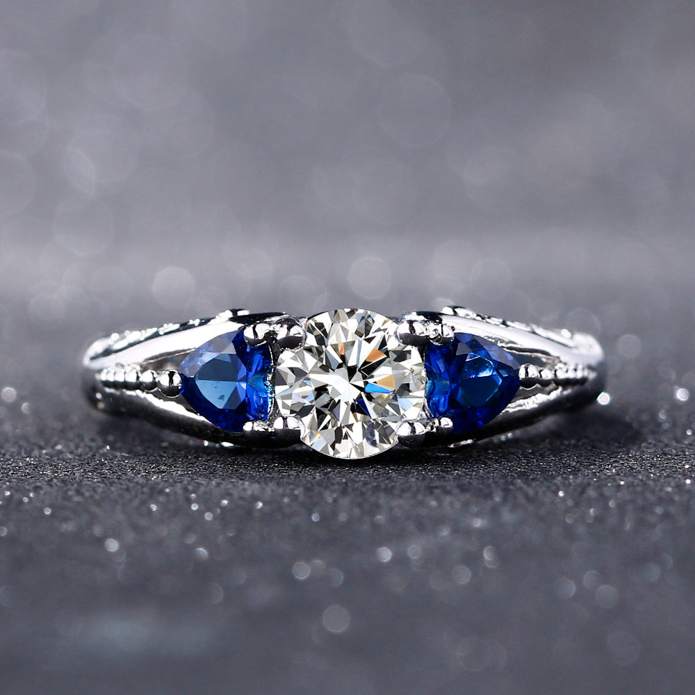 Sapphire engagement ring