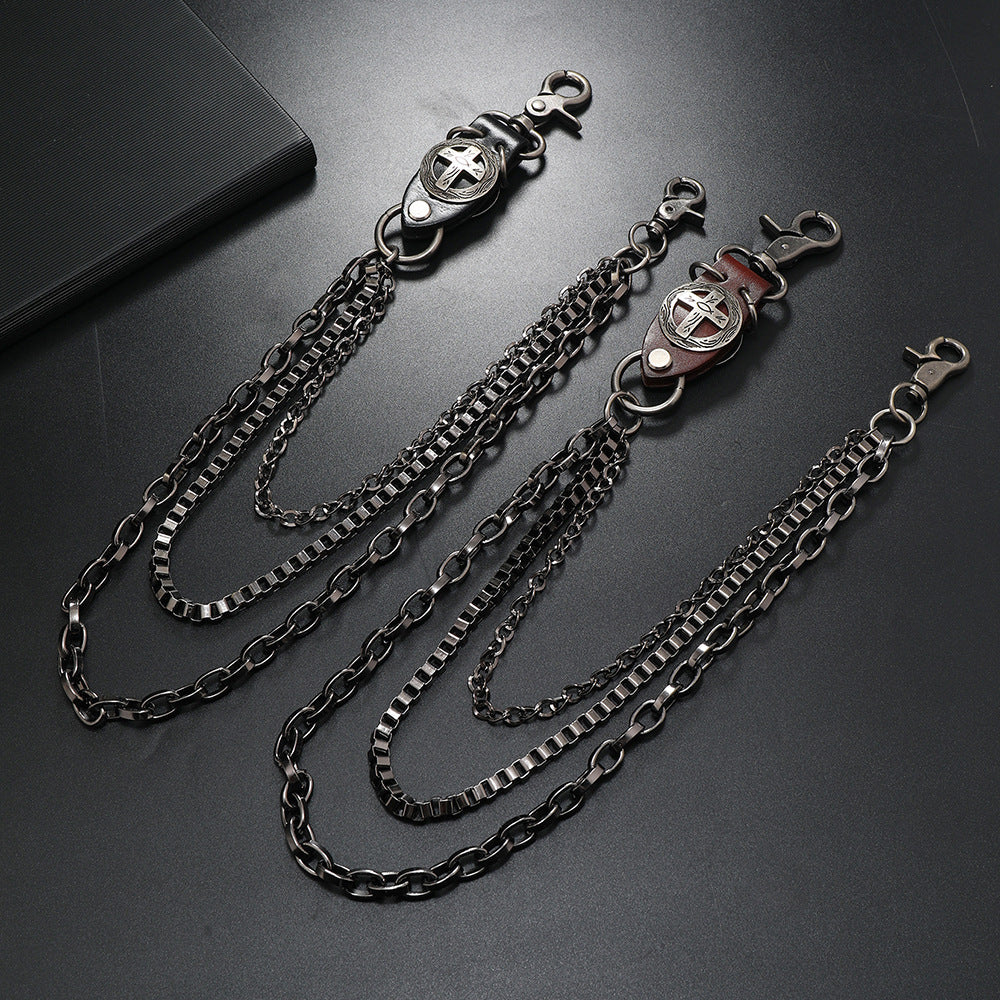 Punk Metal Denim Waist Chain