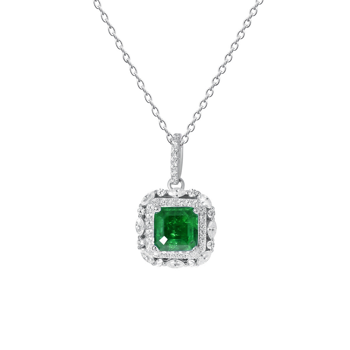 Women's Fashion Personality Emerald Necklace