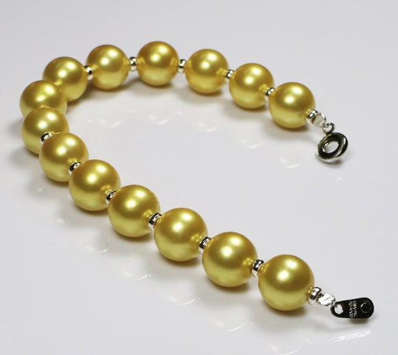 Gold Pearl Bracelet Freshwater Pearl