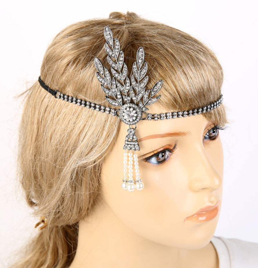 Pearl necklace tiara