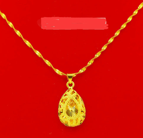 24k Gold Women's Necklace With Gold Plating