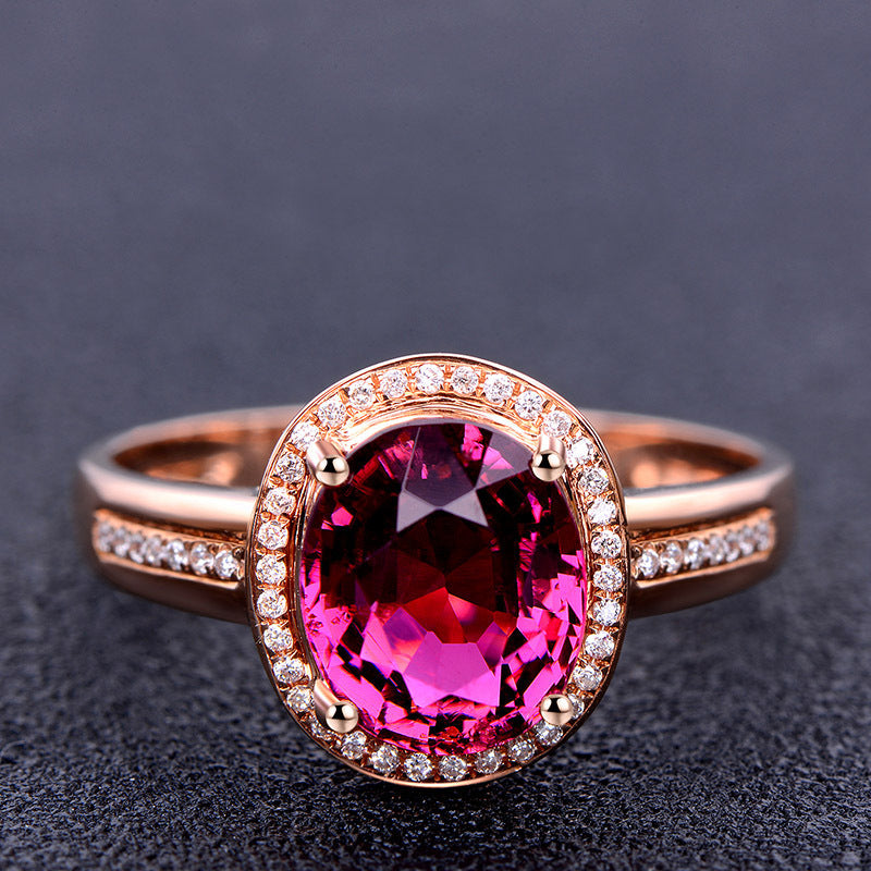 Red Crystal Ruby Gemstones Diamonds Rings