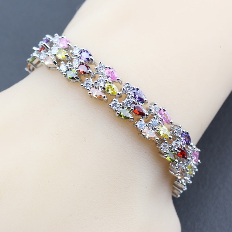 Mark Wedding Jewelry White Cubic Zirconia Luxury Bracelet