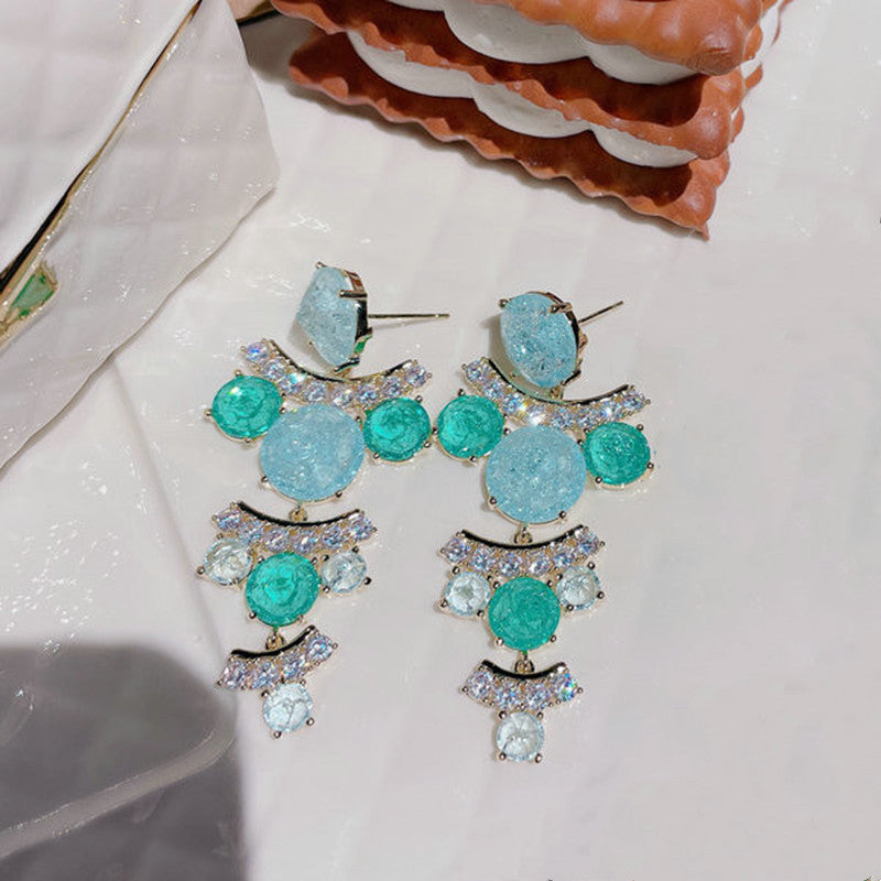 Brilliant Mint Emerald Drop Earrings