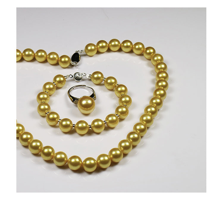 Gold Pearl Bracelet Freshwater Pearl