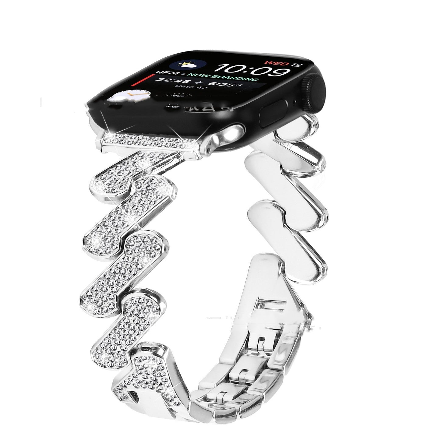 7-word Diamond-embedded Smart Watch Band