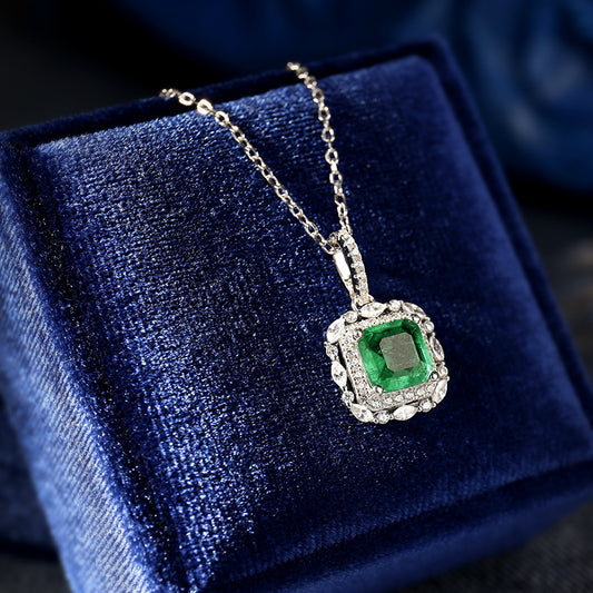 Women's Fashion Personality Emerald Necklace