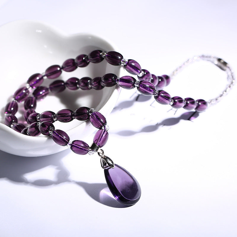 Women's Fashion Amethyst Necklace