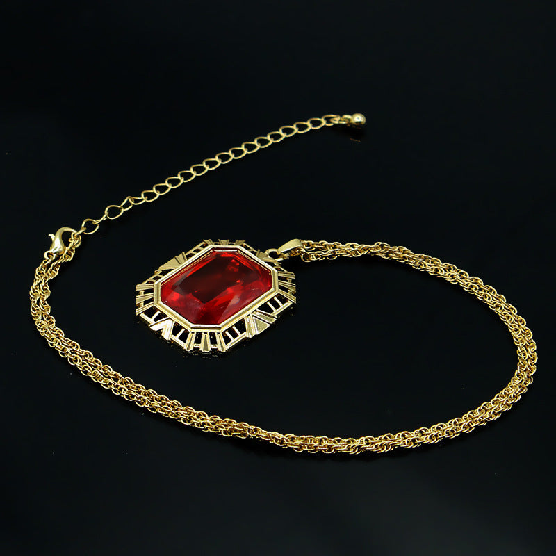 New Fashion Ruby Necklace Pendant