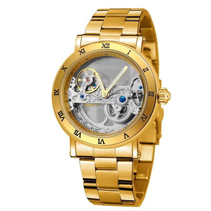 Fashion Double-sided Hollow Movement Automatic Mechanical Watch