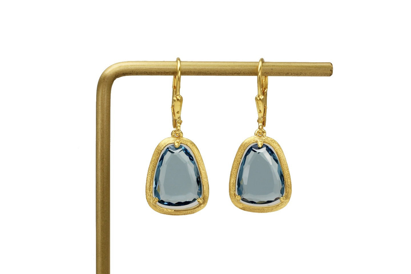 Light Luxury 925 Silver Sapphire Earrings