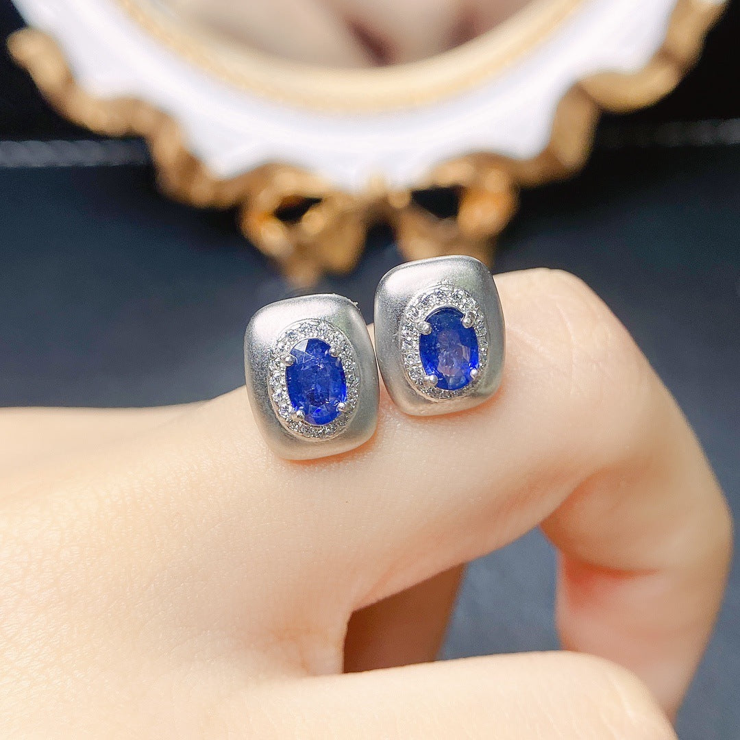 Popular Natural Sapphire Earrings